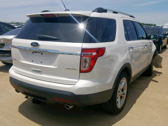 1FM5K7F81FGC38053 - 2015 FORD EXPLORER L WHITE photo 4