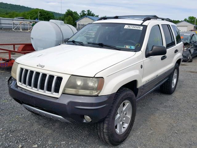 1J4GW48J34C279783 - 2004 JEEP GRAND CHER WHITE photo 2