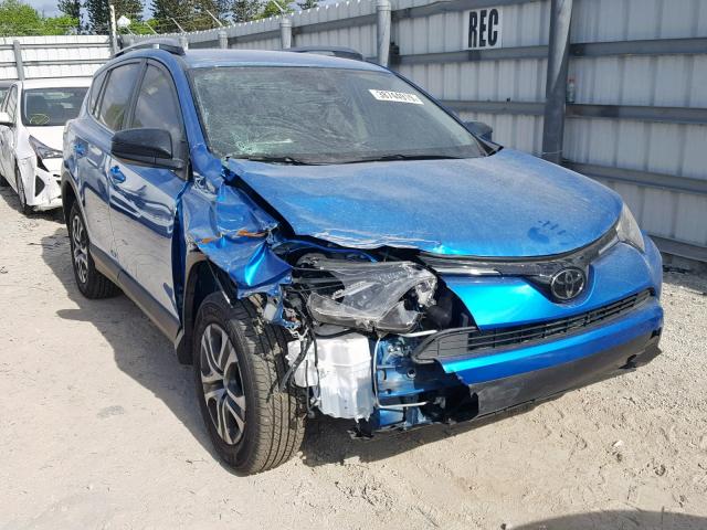 JTMZFREV0JJ206137 - 2018 TOYOTA RAV4 LE BLUE photo 1