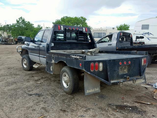 3B7KF23C22M304245 - 2002 DODGE RAM 2500 GRAY photo 3