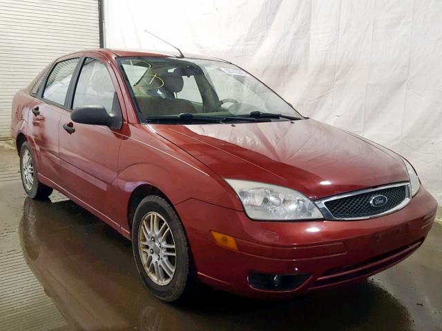 1FAFP34N35W197639 - 2005 FORD FOCUS ZX4 RED photo 1