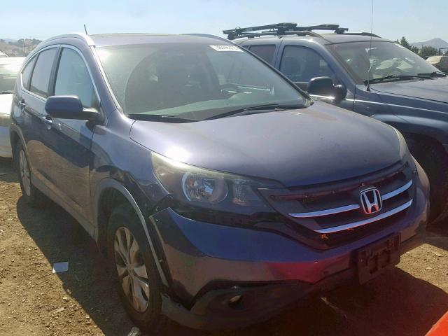 5J6RM4H78CL056785 - 2012 HONDA CR-V EXL BLUE photo 1