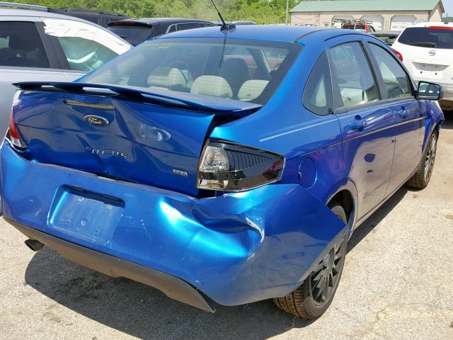 1FAHP3GNXAW162403 - 2010 FORD FOCUS SES BLUE photo 4