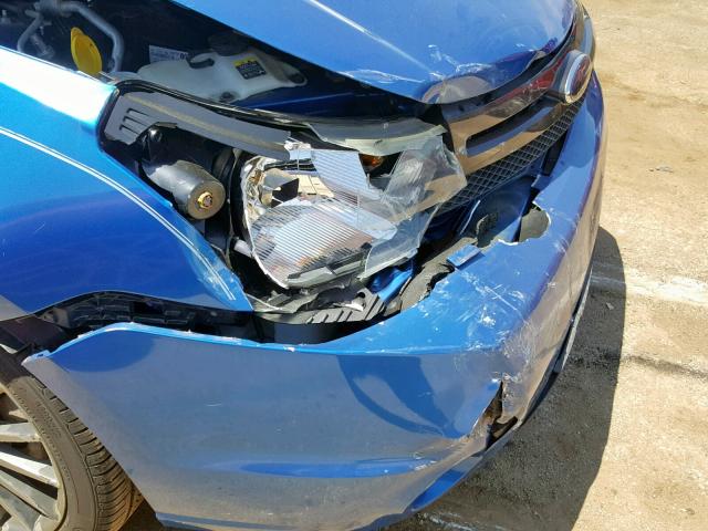 1FAHP3GNXAW162403 - 2010 FORD FOCUS SES BLUE photo 9