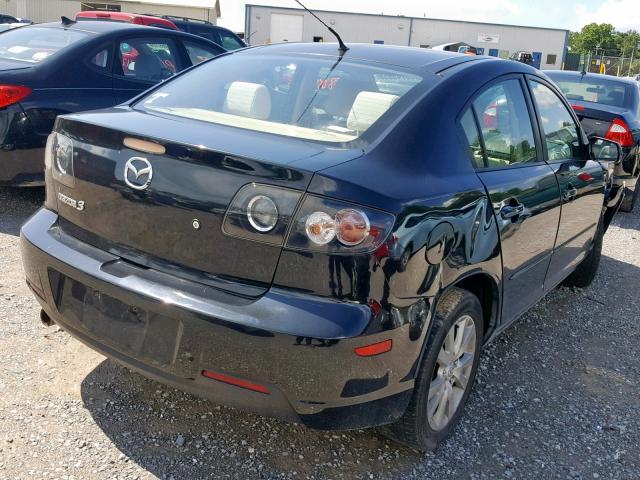 JM1BK32F881867318 - 2008 MAZDA 3 I BLACK photo 4