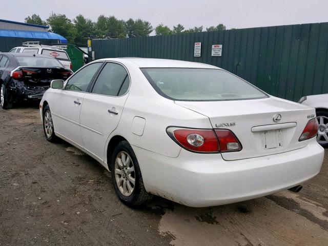 JTHBF30G236014889 - 2003 LEXUS ES 300 WHITE photo 3