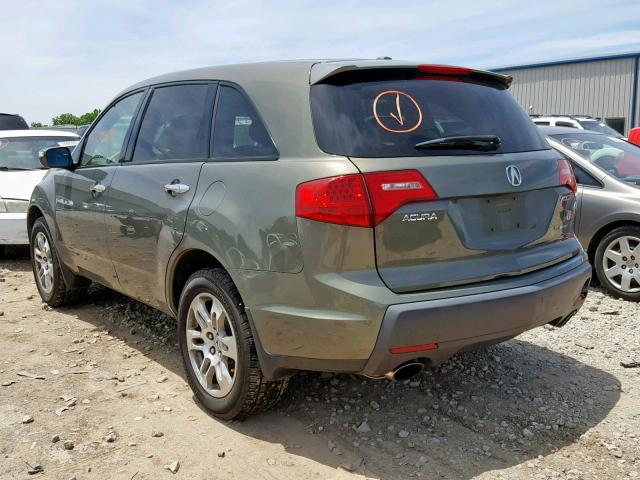 2HNYD28207H517923 - 2007 ACURA MDX CHARCOAL photo 3