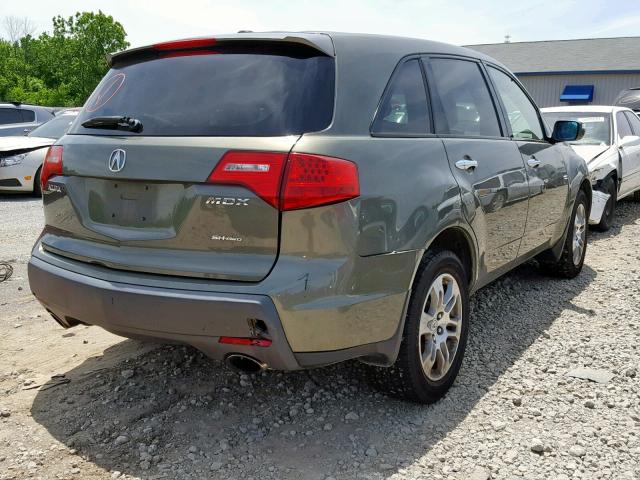 2HNYD28207H517923 - 2007 ACURA MDX CHARCOAL photo 4