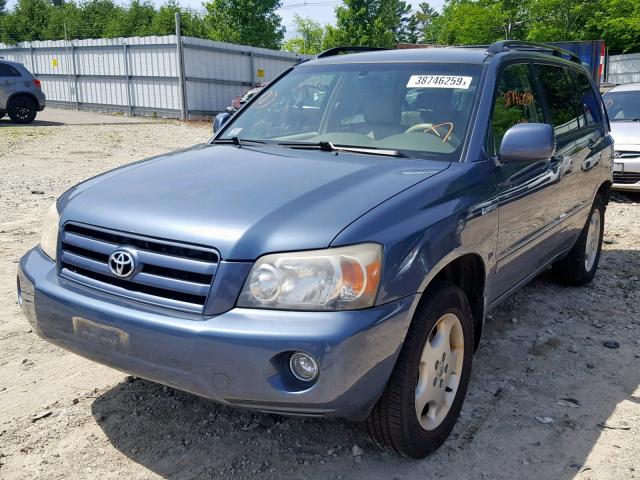 JTEEP21A060145581 - 2006 TOYOTA HIGHLANDER BLUE photo 2