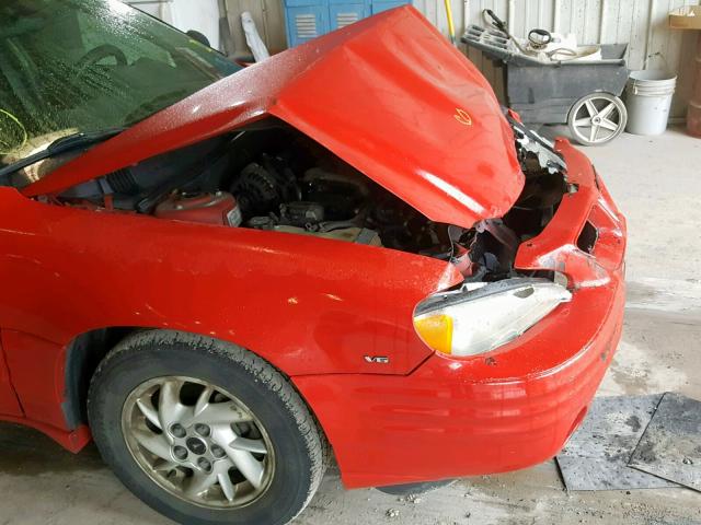 1G2NF52E82C294750 - 2002 PONTIAC GRAND AM S RED photo 9