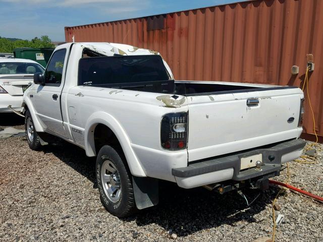 1FTYR10U81PA21205 - 2001 FORD RANGER WHITE photo 3