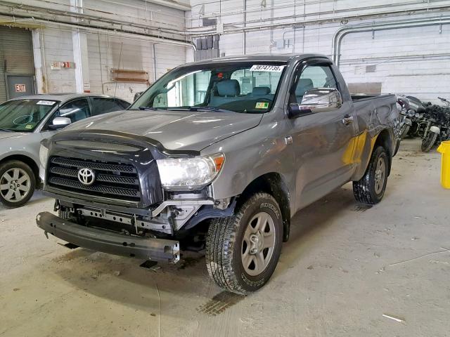 5TFKT52187X001790 - 2007 TOYOTA TUNDRA SILVER photo 2