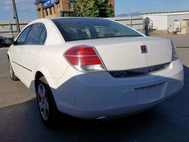 1G8ZS57N08F193415 - 2008 SATURN AURA XE WHITE photo 3