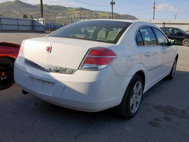 1G8ZS57N08F193415 - 2008 SATURN AURA XE WHITE photo 4