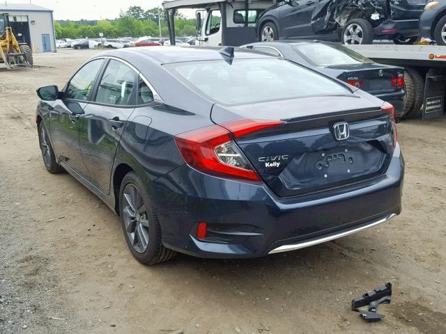 19XFC1F31KE201280 - 2019 HONDA CIVIC EX BLUE photo 3