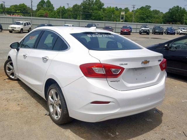 1G1BF5SMXH7253679 - 2017 CHEVROLET CRUZE PREM WHITE photo 3