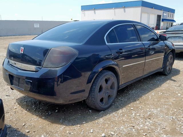 1G8ZS57B68F273551 - 2008 SATURN AURA XE BLACK photo 4