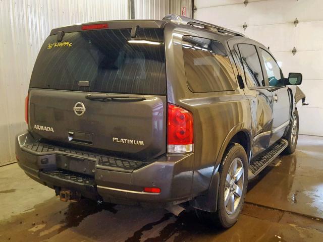 5N1AA0NE2BN604320 - 2011 NISSAN ARMADA PLA GRAY photo 4