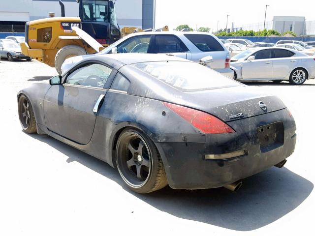 JN1AZ34E35M651644 - 2005 NISSAN 350Z COUPE BLACK photo 3