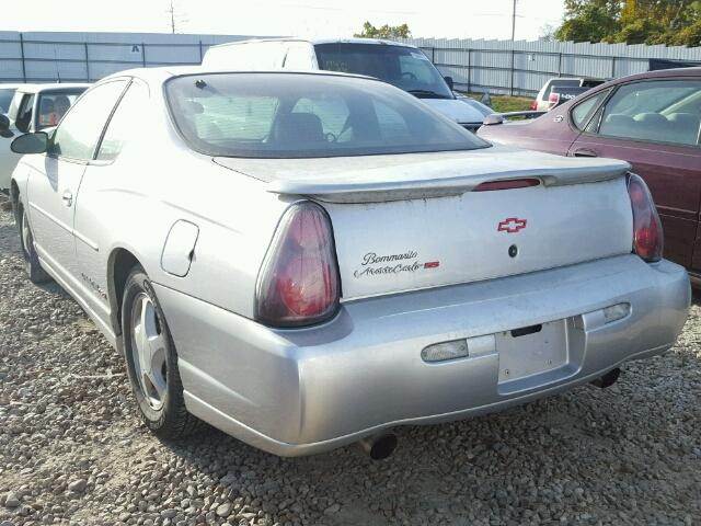 2G1WX15K129241301 - 2002 CHEVROLET MONTE CARL SILVER photo 3