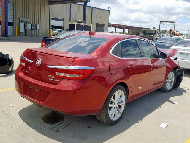 1G4PW5SK9G4143293 - 2016 BUICK VERANO SPO RED photo 4