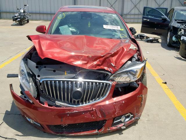 1G4PW5SK9G4143293 - 2016 BUICK VERANO SPO RED photo 9