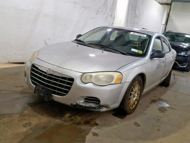 1C3EL46X34N347554 - 2004 CHRYSLER SEBRING LX SILVER photo 2