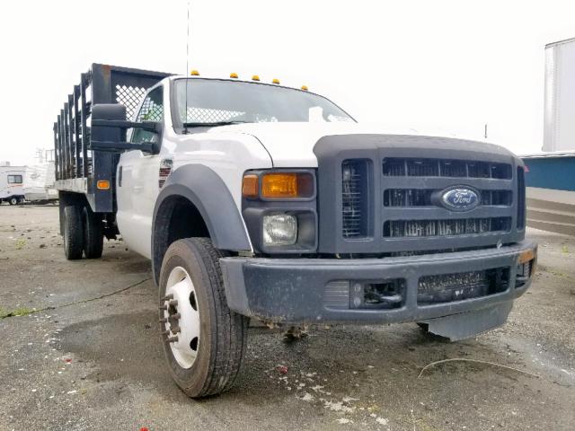 1FDAF56R88EE56943 - 2008 FORD F550 SUPER WHITE photo 1