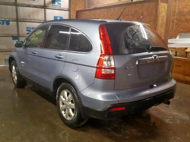 5J6RE48709L049755 - 2009 HONDA CR-V EXL BLUE photo 3