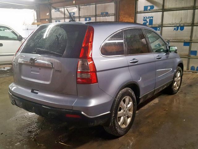 5J6RE48709L049755 - 2009 HONDA CR-V EXL BLUE photo 4