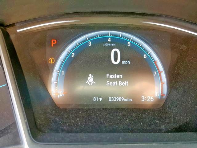 19XFC1F74GE221209 - 2016 HONDA CIVIC EXL GRAY photo 8