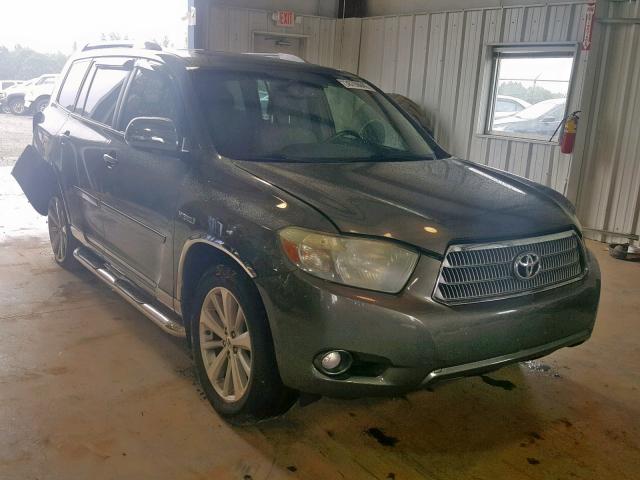 JTEEW44A492036110 - 2009 TOYOTA HIGHLANDER GREEN photo 1