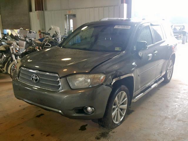 JTEEW44A492036110 - 2009 TOYOTA HIGHLANDER GREEN photo 2