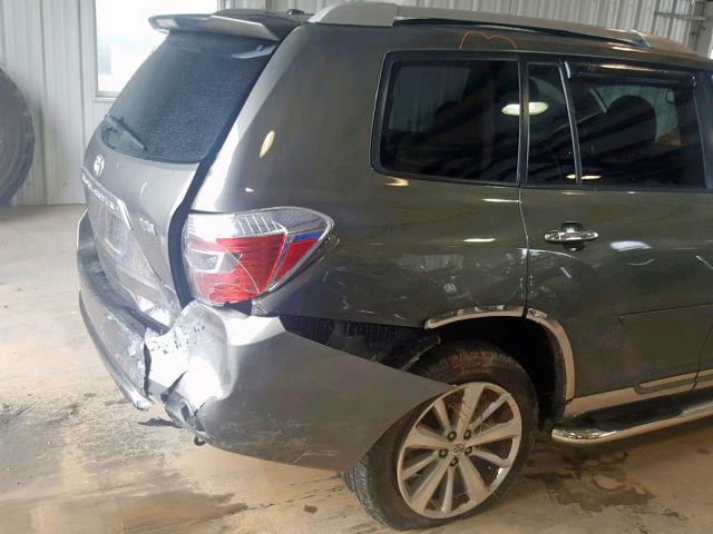 JTEEW44A492036110 - 2009 TOYOTA HIGHLANDER GREEN photo 9