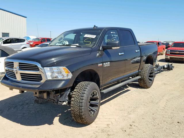 3C6RR7LT6JG171836 - 2018 RAM 1500 SLT BLACK photo 2