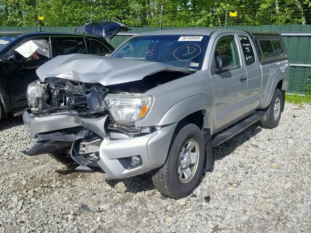 5TFUU4EN7DX082405 - 2013 TOYOTA TACOMA SILVER photo 2