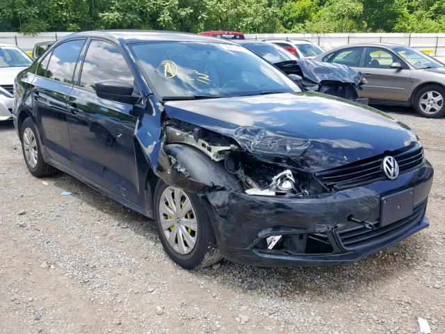 3VW2K7AJ0EM387217 - 2014 VOLKSWAGEN JETTA BASE BLACK photo 1