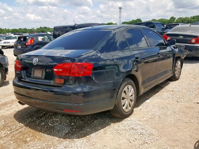 3VW2K7AJ0EM387217 - 2014 VOLKSWAGEN JETTA BASE BLACK photo 4