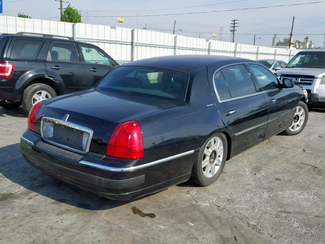 2LNHM84W68X663411 - 2008 LINCOLN TOWN CAR E BLACK photo 4