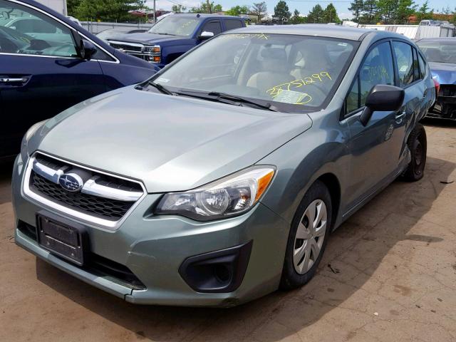 JF1GPAA61E8284742 - 2014 SUBARU IMPREZA GREEN photo 2