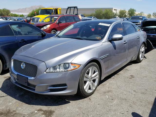 SAJWA2GB7BLV12772 - 2011 JAGUAR XJL GRAY photo 2