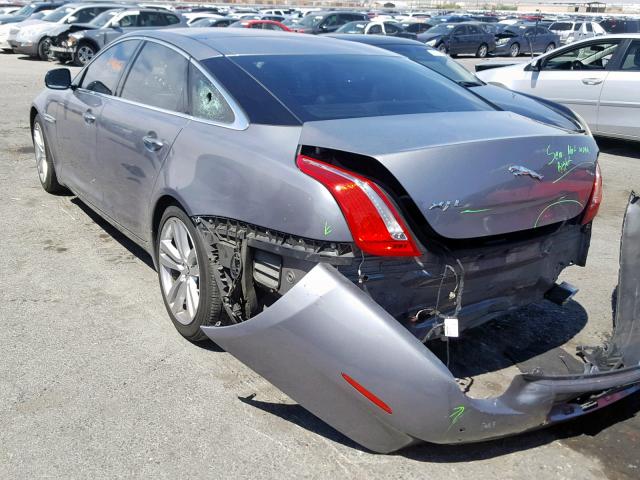 SAJWA2GB7BLV12772 - 2011 JAGUAR XJL GRAY photo 3