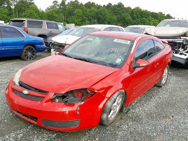 1G1AL15F877179154 - 2007 CHEVROLET COBALT LT RED photo 2