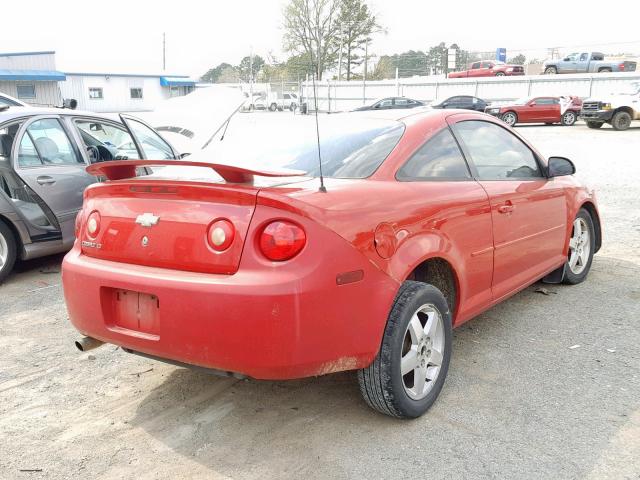 1G1AL15F877179154 - 2007 CHEVROLET COBALT LT RED photo 4