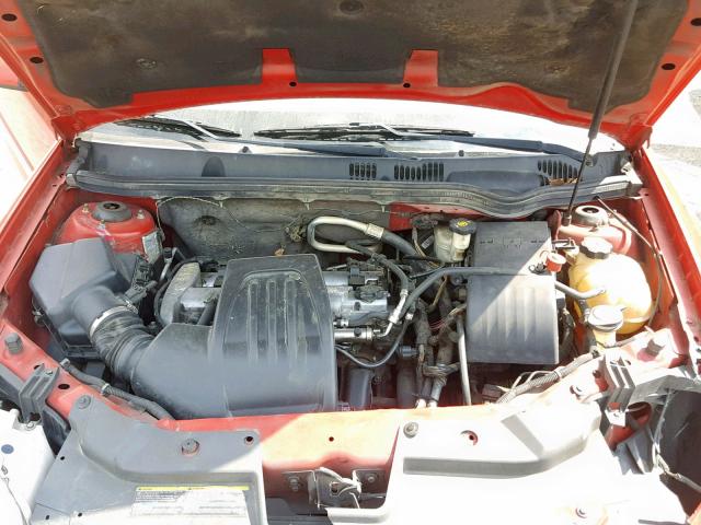 1G1AL15F877179154 - 2007 CHEVROLET COBALT LT RED photo 7