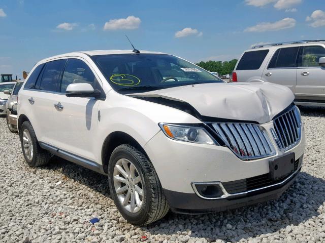 2LMDJ6JK8DBL03047 - 2013 LINCOLN MKX WHITE photo 1