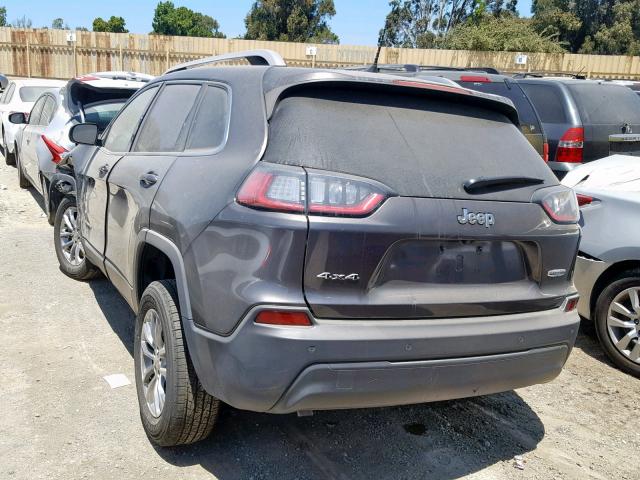 1C4PJMLB8KD314359 - 2019 JEEP CHEROKEE L GRAY photo 3