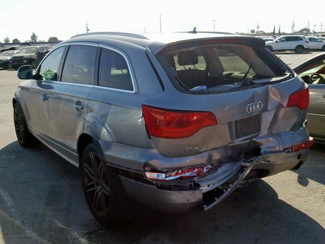 WA1EV74L58D022837 - 2008 AUDI Q7 4.2 QUA GRAY photo 3