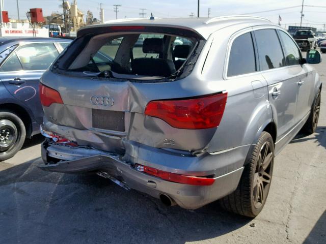 WA1EV74L58D022837 - 2008 AUDI Q7 4.2 QUA GRAY photo 4