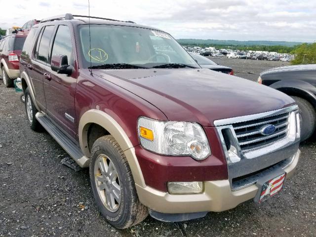 1FMEU74EX7UA62450 - 2007 FORD EXPLORER E MAROON photo 1